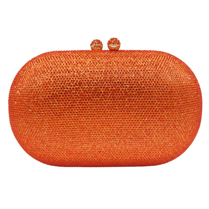 Hot-studded Evening Clutch With A Chain Strap For Banquets