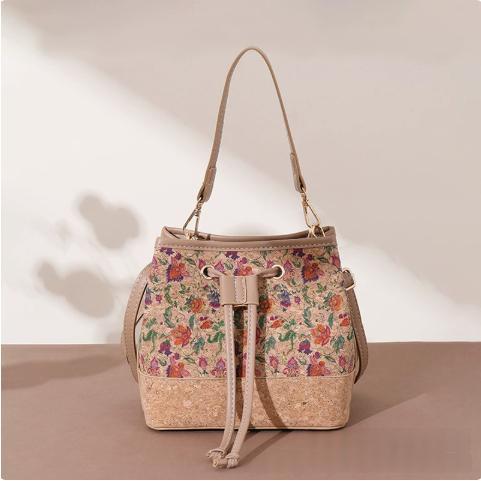 Vintage Printed Large-Capacity Women's Tote Bag With Wood-Grain Exterior And Wood-Grain Interior