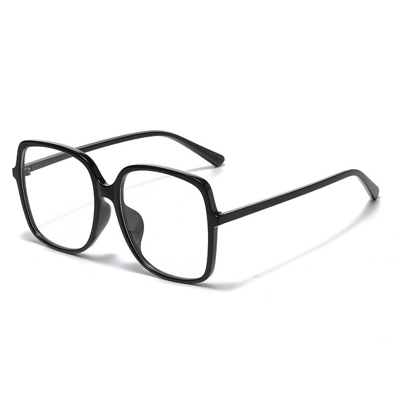 Black Oversized-frame Glassesperfect For A No-makeup Look
