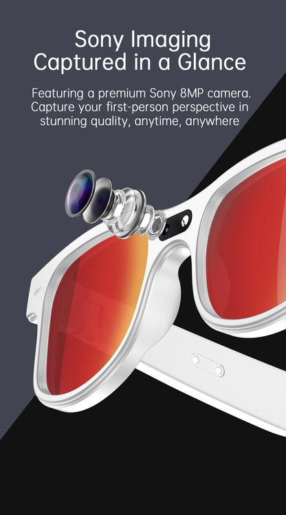 8MP AI Smart Glasses Bluetooth Sunglasses For Music Calling Translation G3