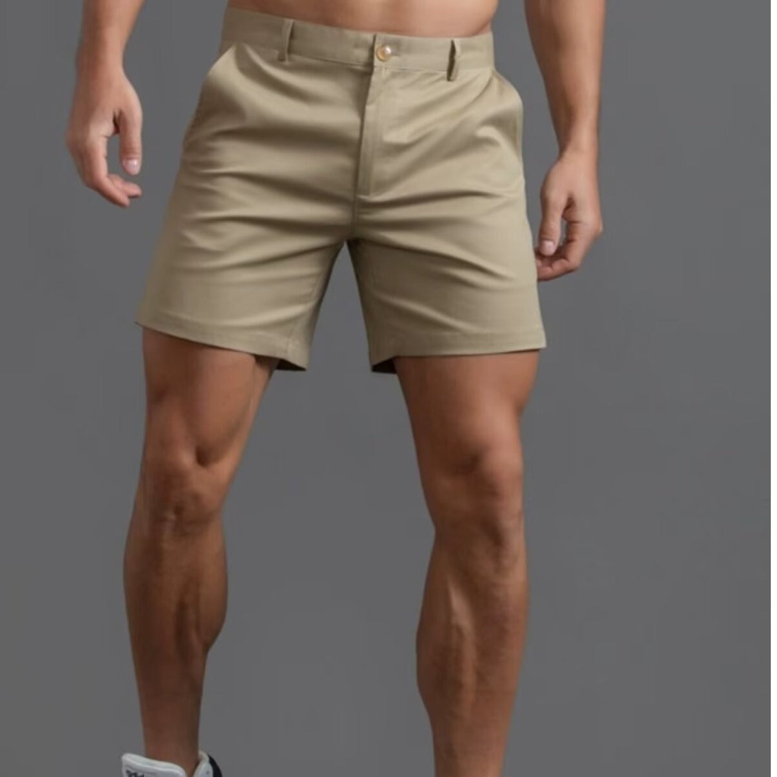Mens Dress Shorts Slim-fit Accentuate Muscles