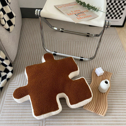 Creative Puzzle Shaped Throw Pillow