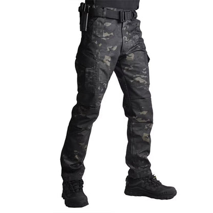 Mens Outdoor Retro Camouflage Workwear Casual Pants