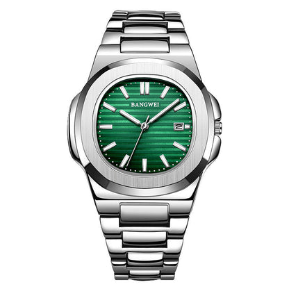 Fashion Steel Belt Calendar Luminous Watch Men