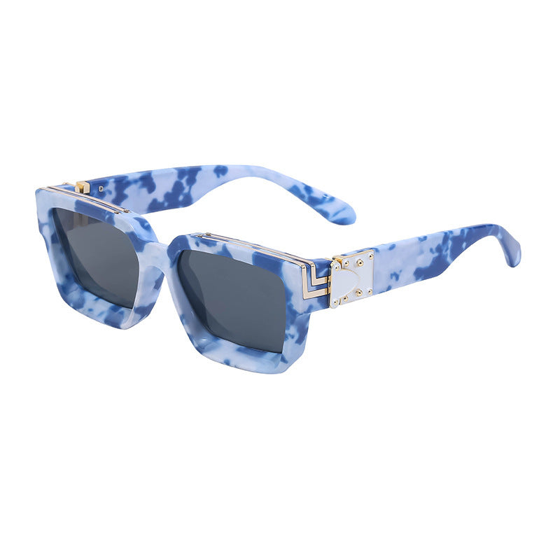 Millionaire Same Style Sunglasses For Men, Fashionable Internet Celebrity Sunglasses For Women, High-End Glasses, Square Frame Sunglasses, Cross-Border