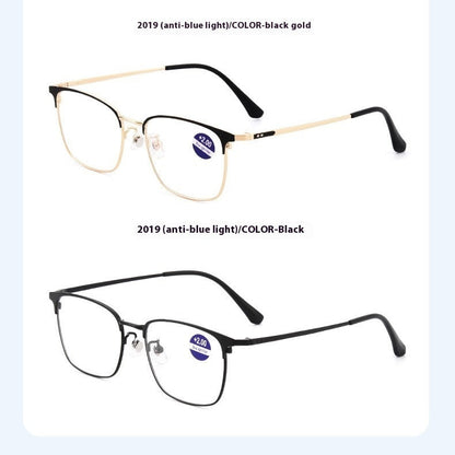 Men's HD Resin Screen Protector Anti-blue Light Reading Glasses Reading Glasses