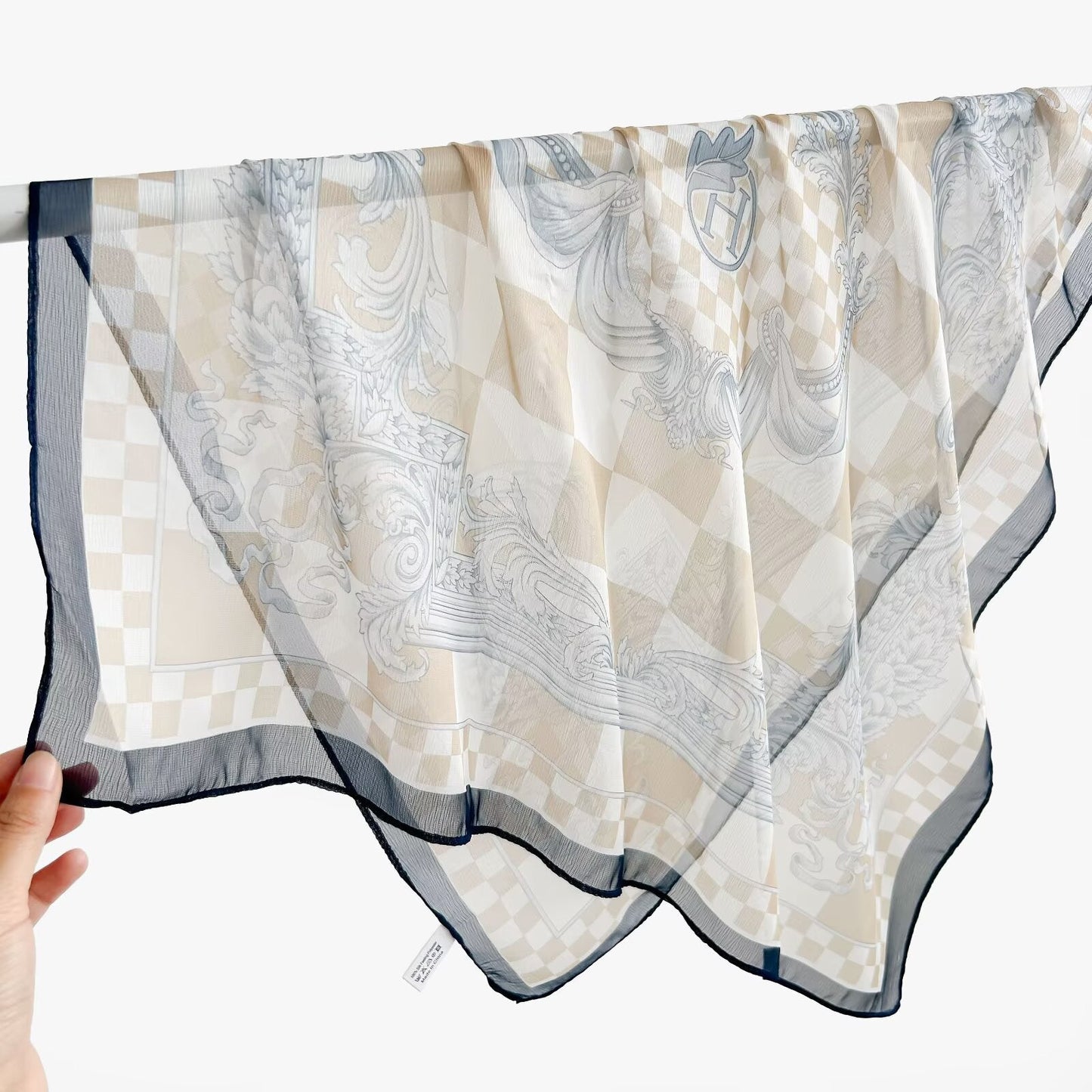 New Breathable Versatile Silk Chiffon Scarf For Women, Also Usable As A Shawl