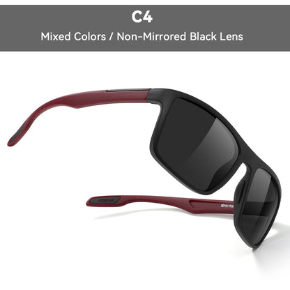 KDEAM Square-frame Polarized Sunglasses