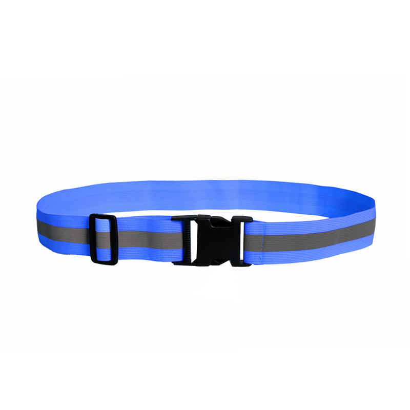 Adjustable Reflective Elastic Waist Belt For Outdoor Night Running And Cycling