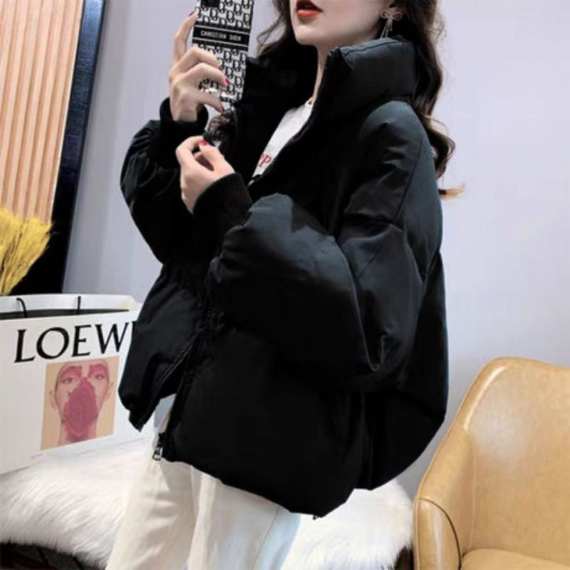 Short Loose-fitting Puffer Jacket For Petite Frames