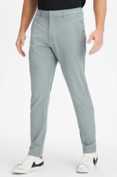 Casual Truly Slim-fit Plus-size Solid-color Mens Dress Pants