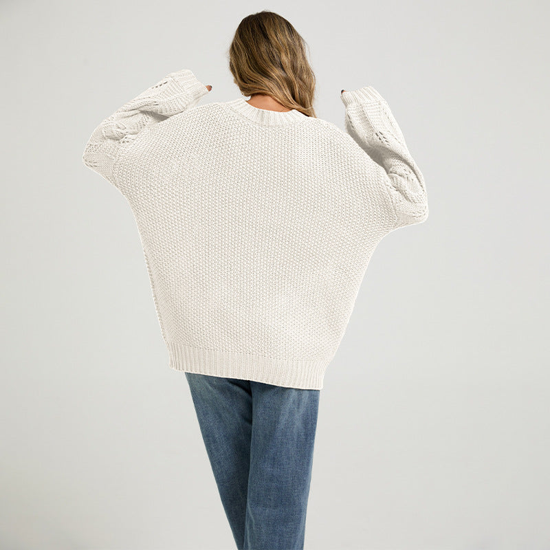 Arrival Womens Solid-color Pullover Sweater