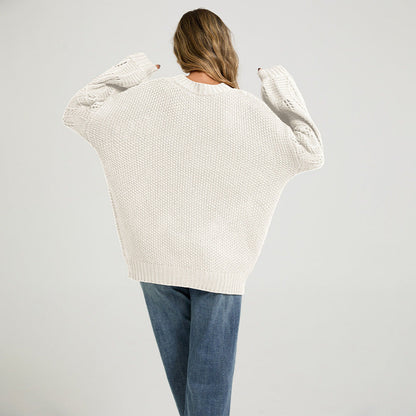 Arrival Womens Solid-color Pullover Sweater