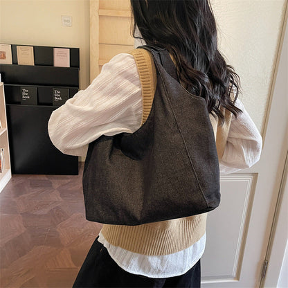 Large-Capacity Retro-Style Casual Shoulder Bag