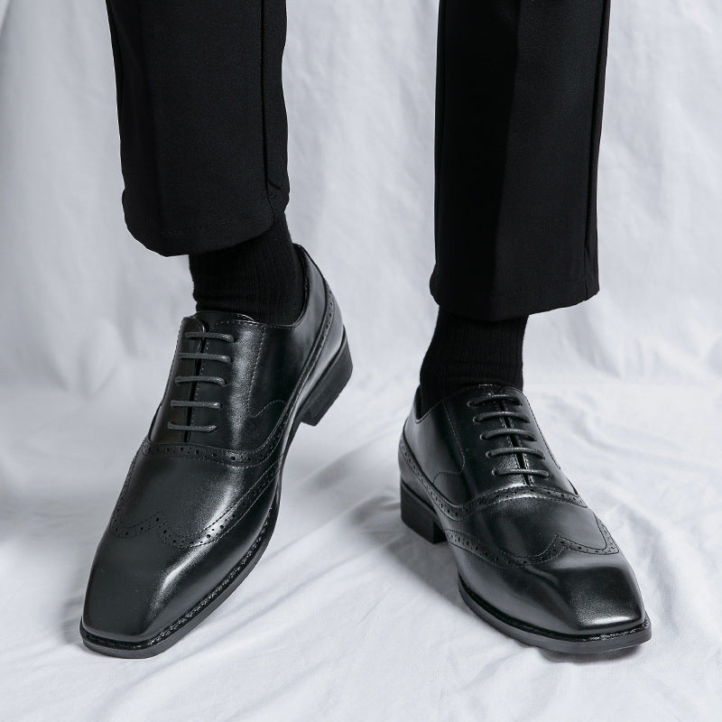 Summer New Mens Stylish Formalbusiness-casual Leather Shoes