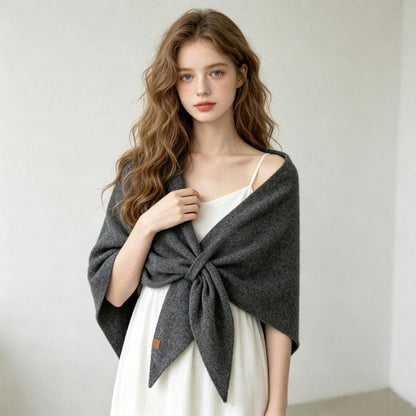 Wool Large Triangle Scarf Shawl