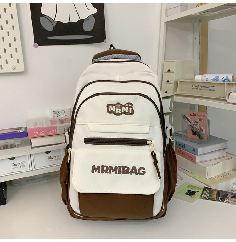 Girls' Large Capacity Backpack College Style