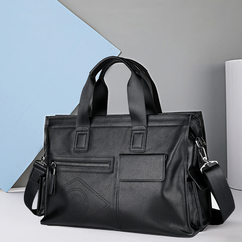 Casual Stylish Cowhide Large-capacity Crossbody Bag