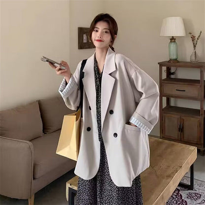 Fashionable Chic Loose-fit Preppy-Style Blazer For Women