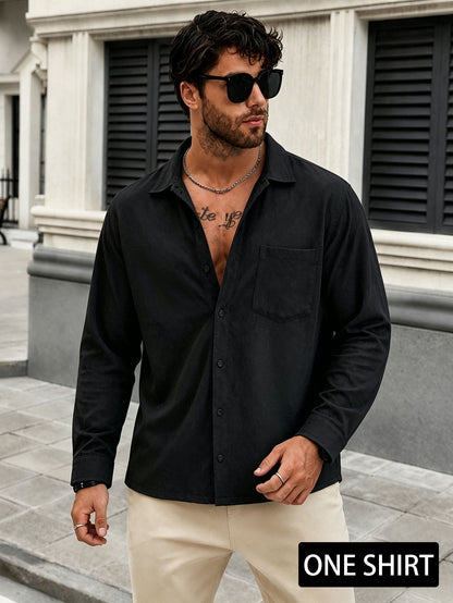 Men's Performance Textured Shirt Breathable, Stylish, All-Season