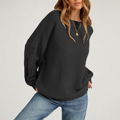 Arrival Womens Solid-color Pullover Sweater