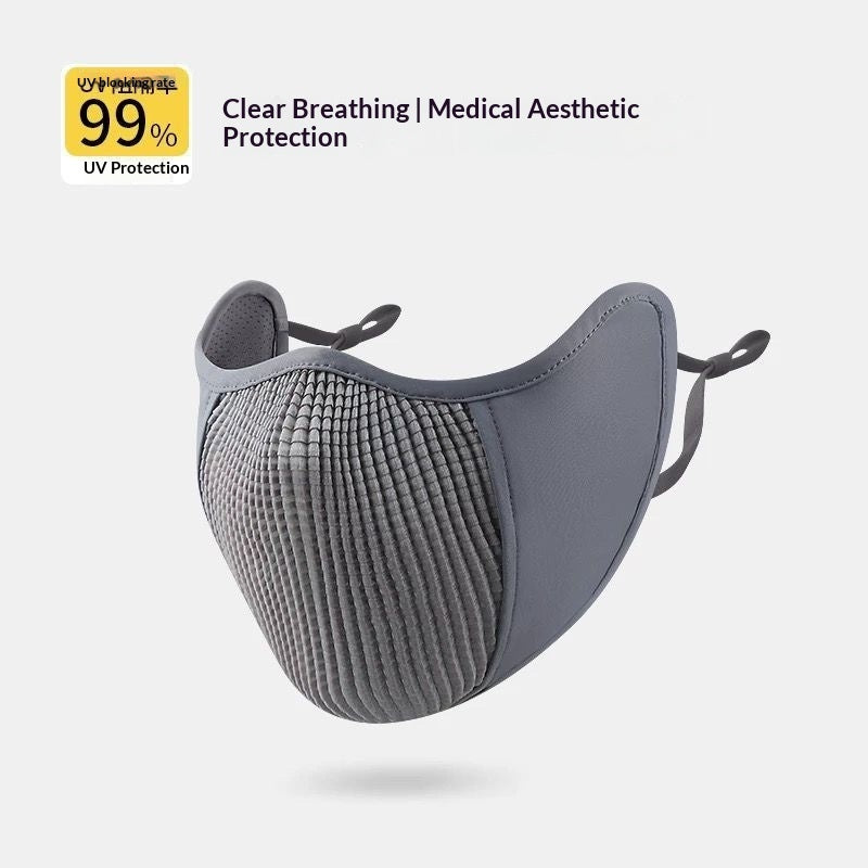 Sunscreen and Breathable 3D Stereoscopic Sunshade Riding Mask