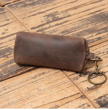 New Men's Genuine Leather Texture Coin Purse, Women's Key Case And Multi-functional Hand-held Storage Case For Foreign Trade Distribution