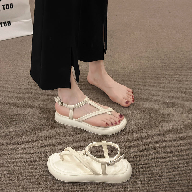 Sandals Women 2026 New Summer Outdoor Wear Fashion High End Versatile Women Shoes Comfortable For Dress Roman Shoes