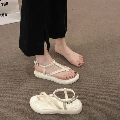 Sandals Women 2026 New Summer Outdoor Wear Fashion High End Versatile Women Shoes Comfortable For Dress Roman Shoes