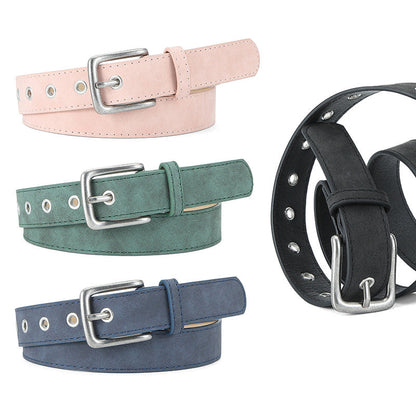 Matte-texture Wear-resistant Pin-buckle Womens Belt