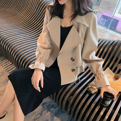 Women's Waist-cinching Elegant Trench Coat