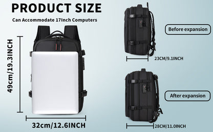 Large-capacity Compression Backpack With USB Charging For Short Trips And Travel