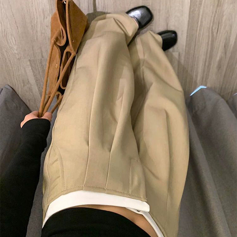 Seamed Waist Wide-leg Pants For Women