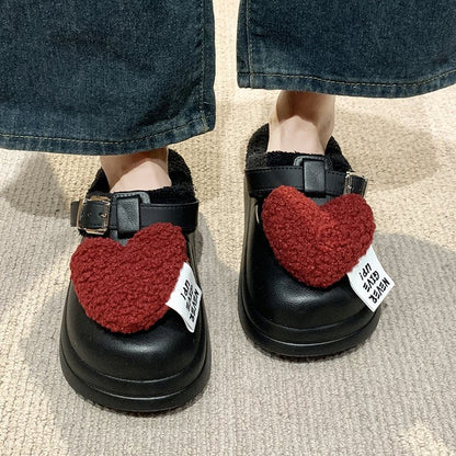 Cute Cartoon Girly Closed Toe Women's Slippers, New Premium Closed Toe Slides For Outdoor Wear In Autumn And Winter