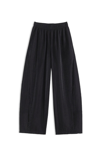 Versatile Loose Wide-leg Cropped Pants For Women