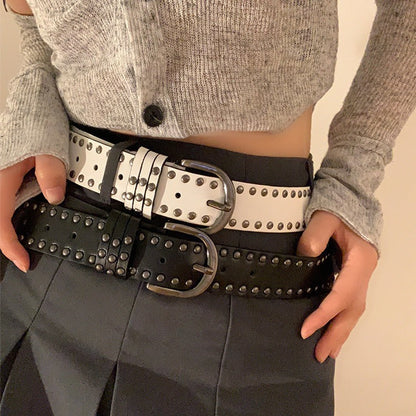 Womens Versatile Punk-style Vintage Belt