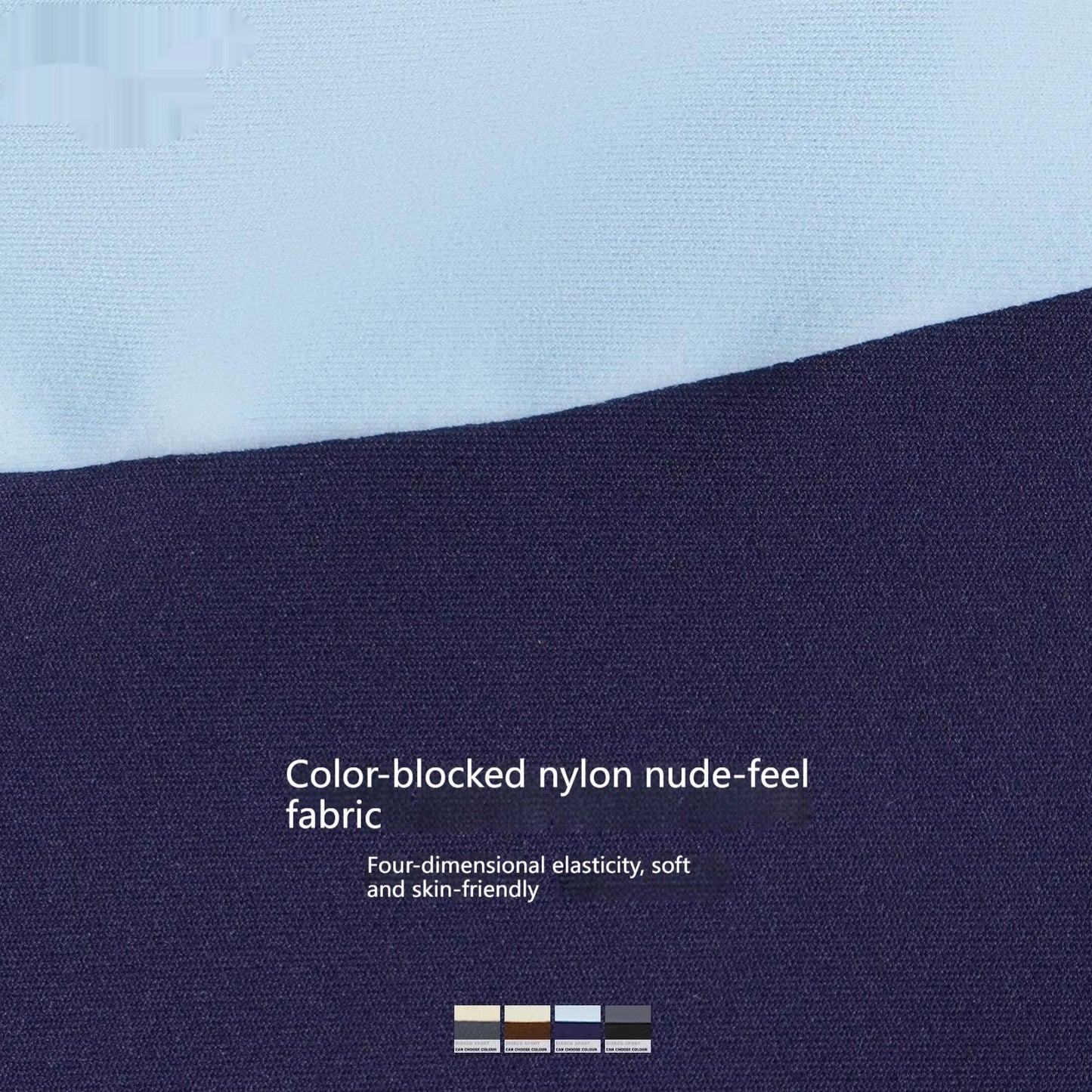 Contrast-color Yoga Pants With A Butt-lifting, High-elasticity Design