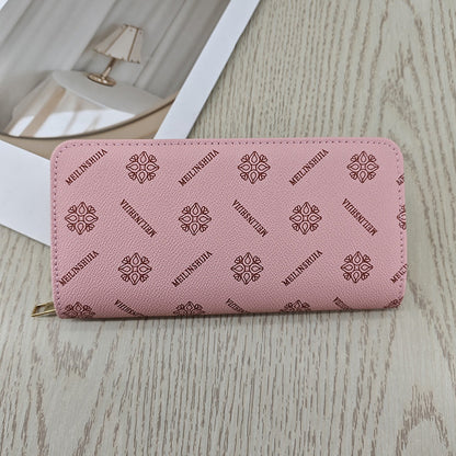 Simple And Stylish Single-zip Multi-cardholder Coin Purse