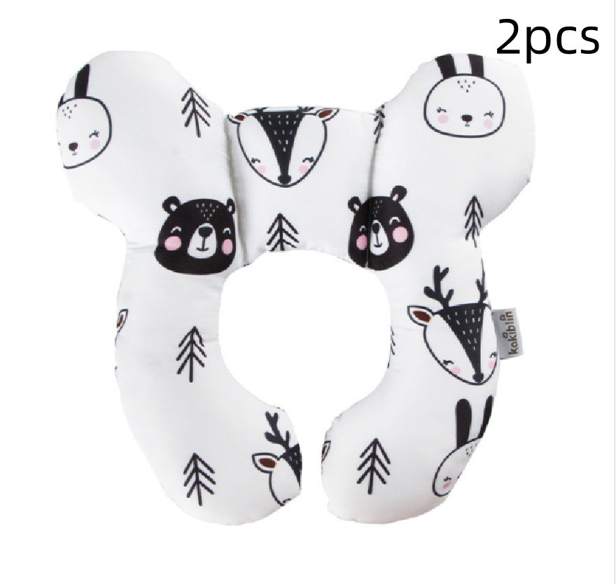 Infant Pillow  Baby Bed  U-Shaped Safety Seat  Neck Guard  Fixed Stereotyped Stroller Pillow