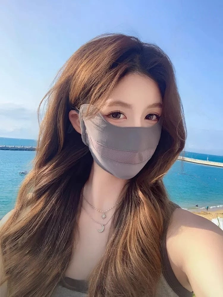 Womens Sun-Protective Mask UV-Protective Face Mask