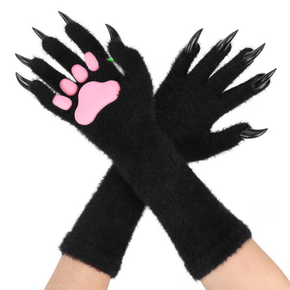 Halloween Silicone Meat Mat Long Gloves