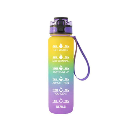 1000ml Transparent Kawaii Water Bottle with Infuser