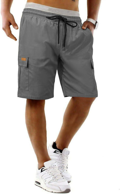 Casual Relaxed-fit Quick-drying Breathable Shorts With Multiple Pockets