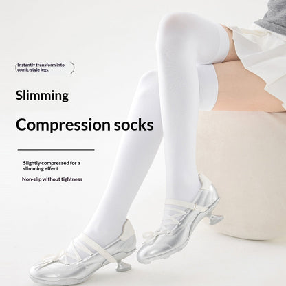 Spring Autumn Compression Stockings With Antislip Design