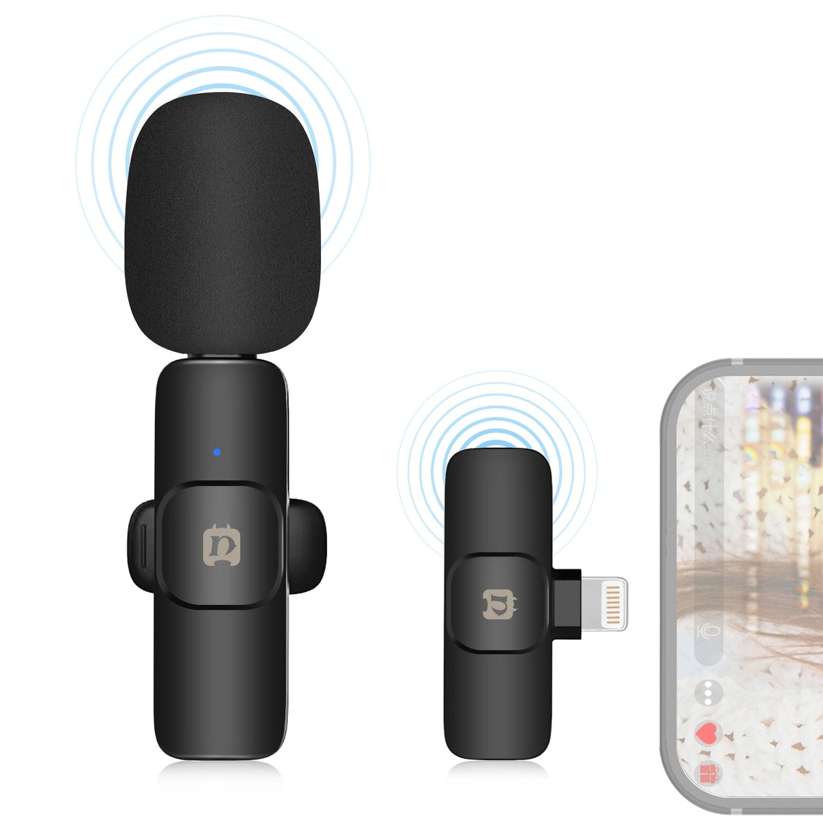 Wireless Neckline Clip Microphone Mouthpiece Outdoor