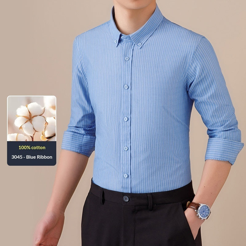 Mens Cotton Fashion Casual Breathable Shirt