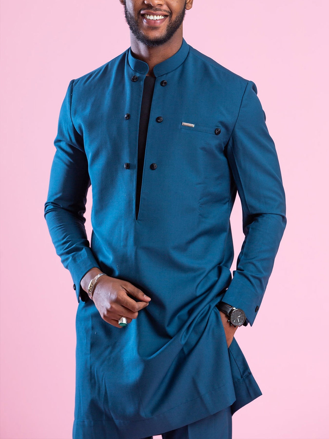 Fashion Spring And Autumn Solid Color Long Sleeve Trousers Suit