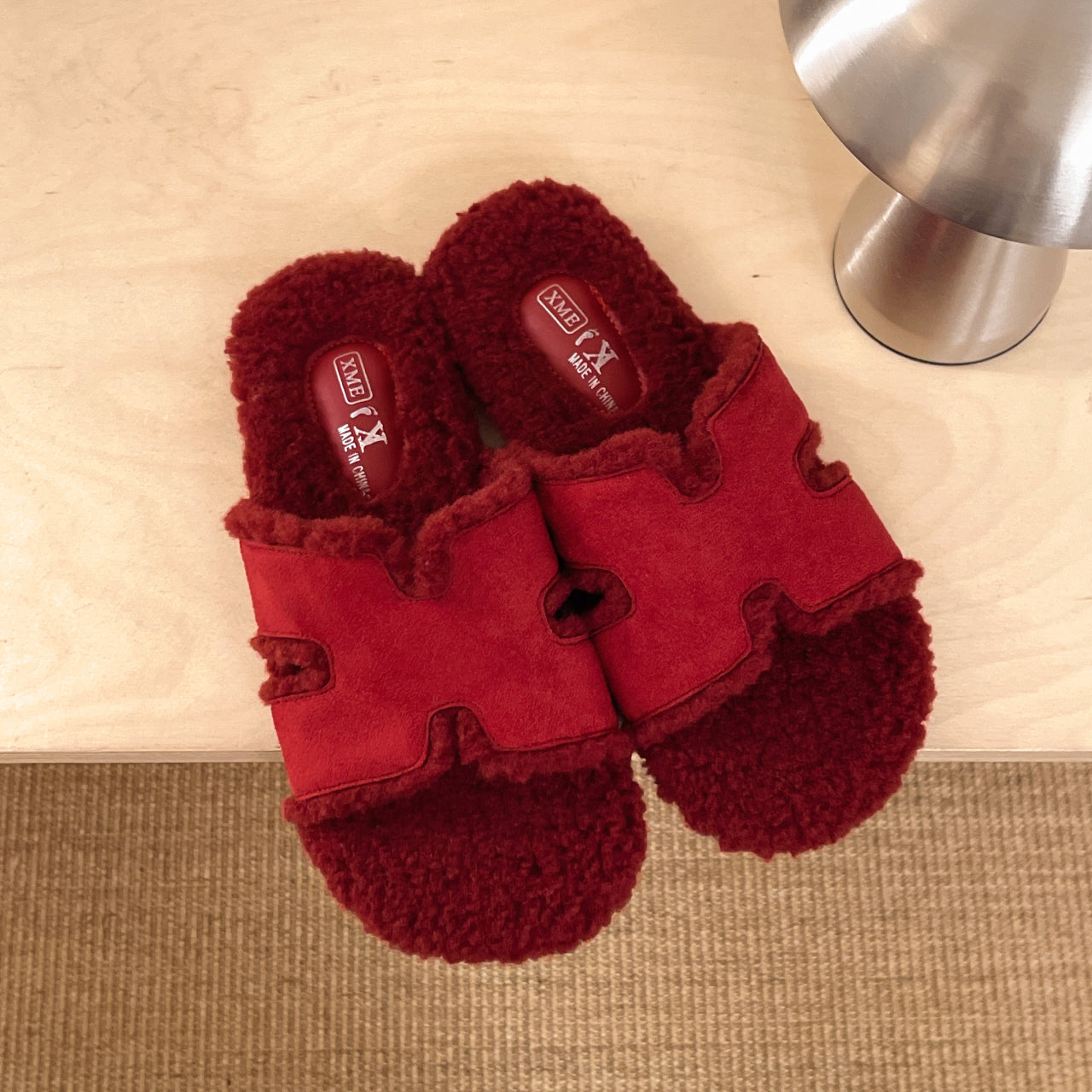 Women's Furry Slide Slippers, New Outdoor Style, Non-Slip Casual Lazy OneStrap Flip Flops For Pregnant Women
