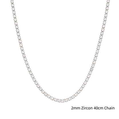 S925 Sterling Silver Octagonal Snake Bones Chain