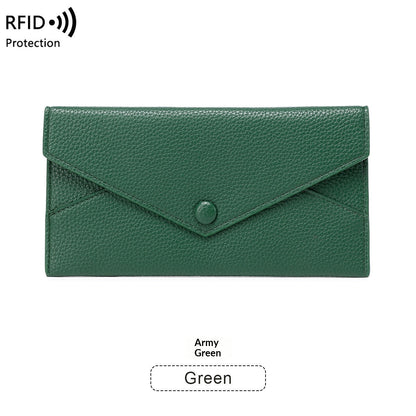 New RFID Anti-Theft Womens Wallet